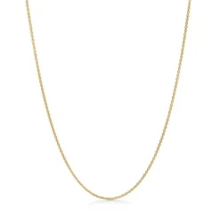 Anker Facet Forgyldt Halskæde 80 cm - 9220112