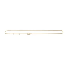 Anker Facet Forgyldt Halskæde 80 cm - 9220112