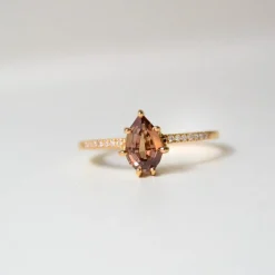 Anpé Atelier Customized Ring Med Brun Safir