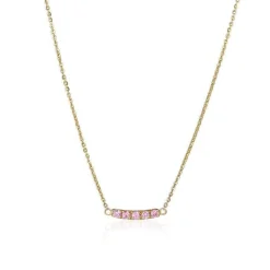 Anpé Atelier Lene Baby Pink Safirer Halskæde