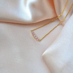 Anpé Atelier Lene Baby Pink Safirer Halskæde