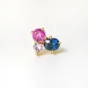 Anpé Atelier Varnaya 18kt Guld Ørestik m. Safirer