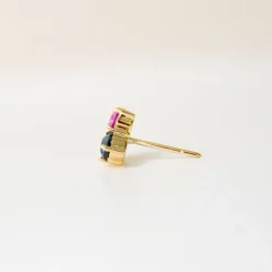 Anpé Atelier Varnaya 18kt Guld Ørestik m. Safirer