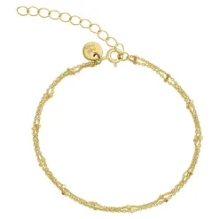 Aqua Dulce Dee Dee Dot Armbånd  sølvforgyldt - 2253