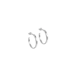 Aqua Dulce Elena Hoops I Sølv - 5723