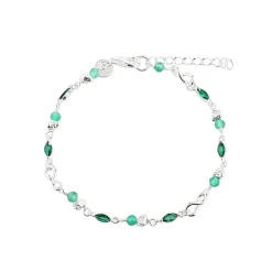 Aqua Dulce Green Garden Armbånd Sølv