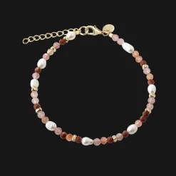 Aqua Dulce Peachy Armbånd i Forgyldt Sølv
