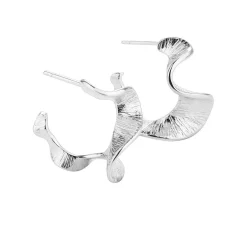 Aqua Dulce Rhumba Medium Hoop I Sølv - 5319