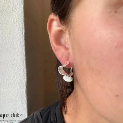 Aqua Dulce Rhumba Medium Hoop I Sølv - 5319