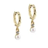 Aqua Dulce Twisted Sky Hoop Forgyldt