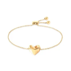 Calvin Klein Faceted Heart Bracelet Stål - Gold - 35000039