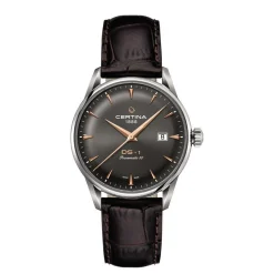 Certina DS-1 Powermatic 80 Herreur - Atracitgrå Urskive