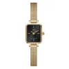 Daniel Wellington Quadro Mini Evergold Black Firkantet Dameur