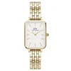 Daniel Wellington Quadro Link Firkantet Dameur Gulddouble