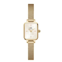 Daniel Wellington Quadro Mini Evergold Champagne Firkantet Dameur