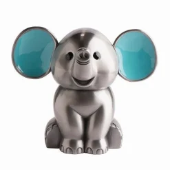 Elefant sparrebøsse med blå øre