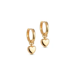 Enamel Amore Forgyldt Hoops - E376G