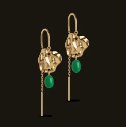 Enamel Kai Grass Green Øreringe - E327GM-GrassGreen