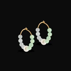 Enamel Kalea Hoops I Forgyldt Sølv - E367G