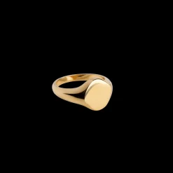 Enamel Luna Ring i forgyldt sølv - R79G