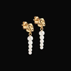 Enamel Malaika Pearls Earrings I Forgyldt Sølv - E345GM