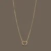 Enamel Organic Heart Halskæde - N102GM