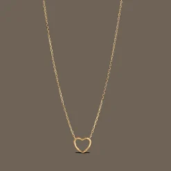 Enamel Organic Heart Halskæde - N102GM
