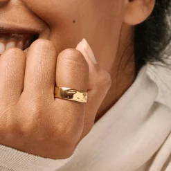 Enamel Sandra Forgyldt Ring - R91G