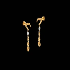 Enamel Sienna Pearls ørestikker - E357GM