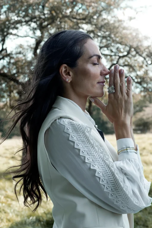 Flora Danica Firkløver Statement Ring - Sølv