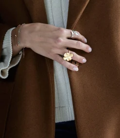 Flora Danica Græs Statement Ring - Sølv
