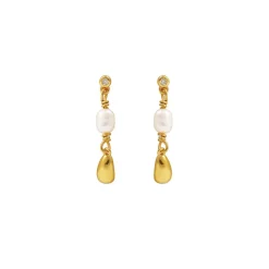 Hultquist Pebble Petite Øreringe sølvforgyldt - S08487G