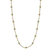 Jeberg Jewellery Gold Beads Necklace sølvforgyldt - 4575-42-G