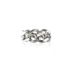 Jeberg Jewellery Mens Chain Ring I Sølv