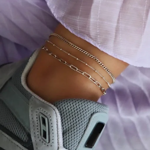 Jeberg Jewellery Nelly Sølv Ankelkæde - 4502-S