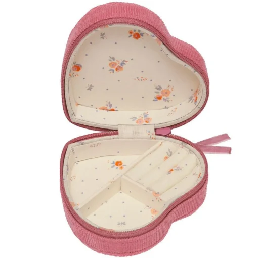 Maanesten Heart Jewelry Box Pink - Smykkerskrin