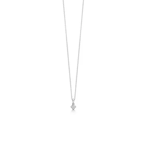 Mads Z 14 kt. Crown Diamant Vedhæng 0.16 ct. Hvidguld