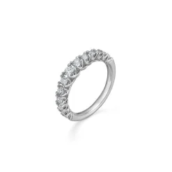 Mads Z 14 kt. Crown Princess Ring Hvidguld 0.50 ct.