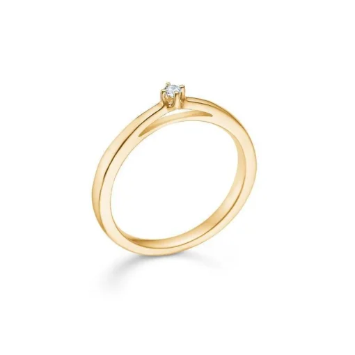 Mads Z 14 kt. Crown Ring Diamant 0.04 ct.