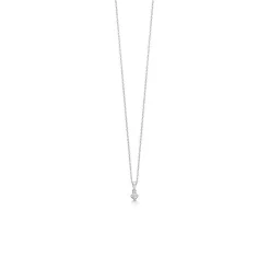Mads Z 14 kt. Crown Vedhæng 0.09 ct. Hvidguld