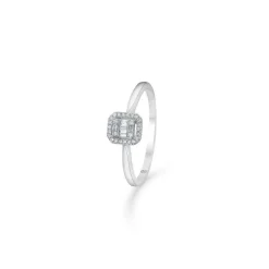 Mads Z 14 kt. Elizabeth Diamant Ring 0.09ct Hvidguld