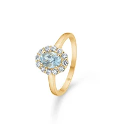 Mads Z 14kt Portofino Ring Aquamarin 0.35ct W.si