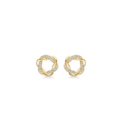 Mads Z 14kt Twist Ørestikker 0.085Ct W.Si