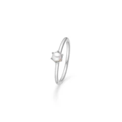 Mads Z Poetry Solitaire Sølv Ring m. Perle