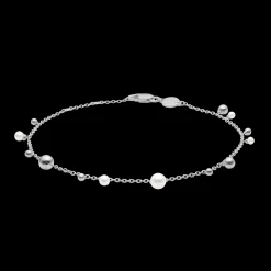 Mads Z Sølv Bubbles N'Pearls Sølv Armbånd