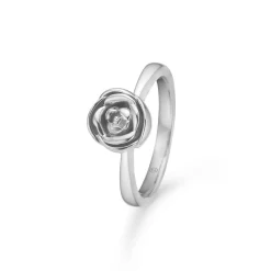Mads Z Sølv Rosalie Ring m. Lille Rose