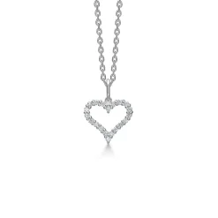 Mads Z Tender Heart 14kt Hvidguld Hjertevedhæng