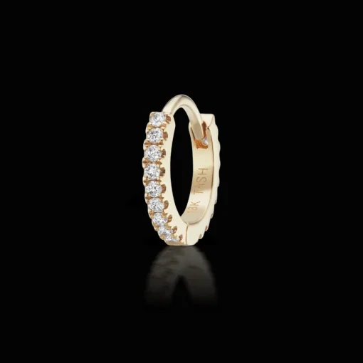 MARIA TASH Diamond Eternity Hoop 8mm 18kt