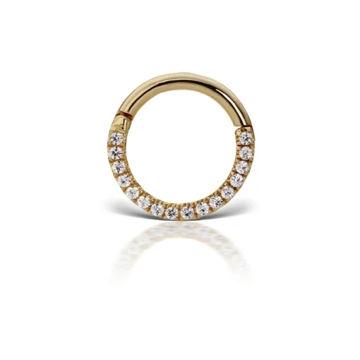 MARIA TASH 18kt Diamond Horizontal Eternity Hoop