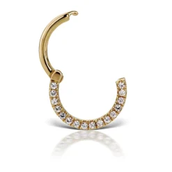 MARIA TASH 18kt Diamond Horizontal Eternity Hoop